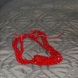 Red Layering Necklace